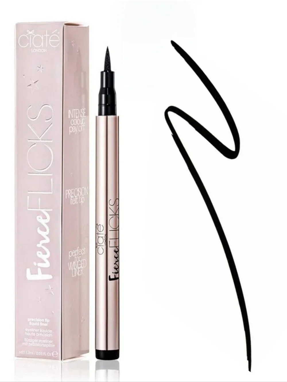 Ciaté London Fierce Flicks Precision Tip Liquid Eye Liner - Black